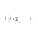 Solid carbide milling Torus mill High-performance machining TM-9R - Makotools Industrial Supply Tools for Metal Cutting